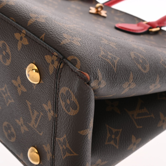 Louis Vuitton Monogram Flower Tote Coquelicot Red Canvas Bag - Picture 7 of 11